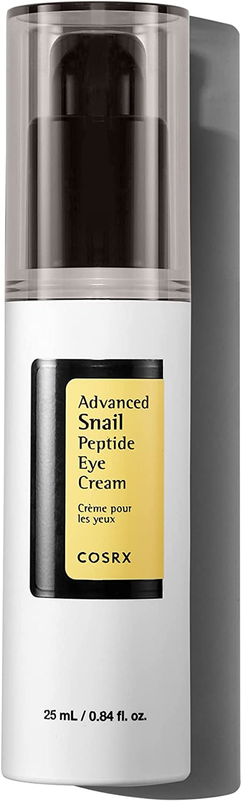 Advanced Snail Peptide Eye Cream with 73.7% Snail Mucin + 2% Niacinamide, 0.85 Fl.Oz / 25Ml | Brightening Night Cream for Fine Lines & Dark Circles, Korean Skin Care, Not Tested on Animals